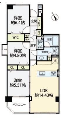 コスモ東習志野 307号室（千葉県花見川区花見台4丁目16番15号／売買・マンション）の写真