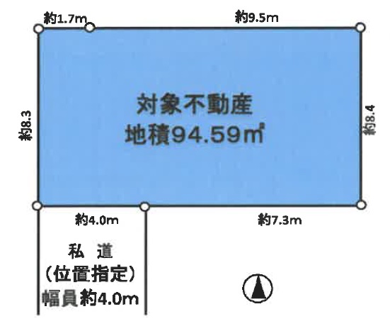 売り土地　都営新宿線船堀駅　徒歩21分　松江3丁目