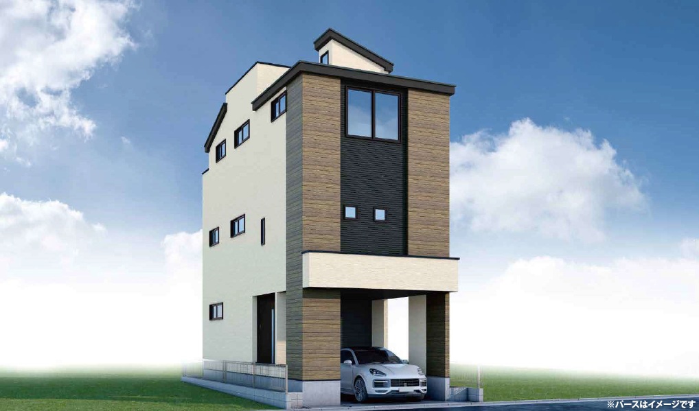 仲介手数料無料 新築戸建　 ビルトイン車庫　 都営新宿線東大島駅徒歩22分・東京メトロ東西線南砂町駅徒歩20分